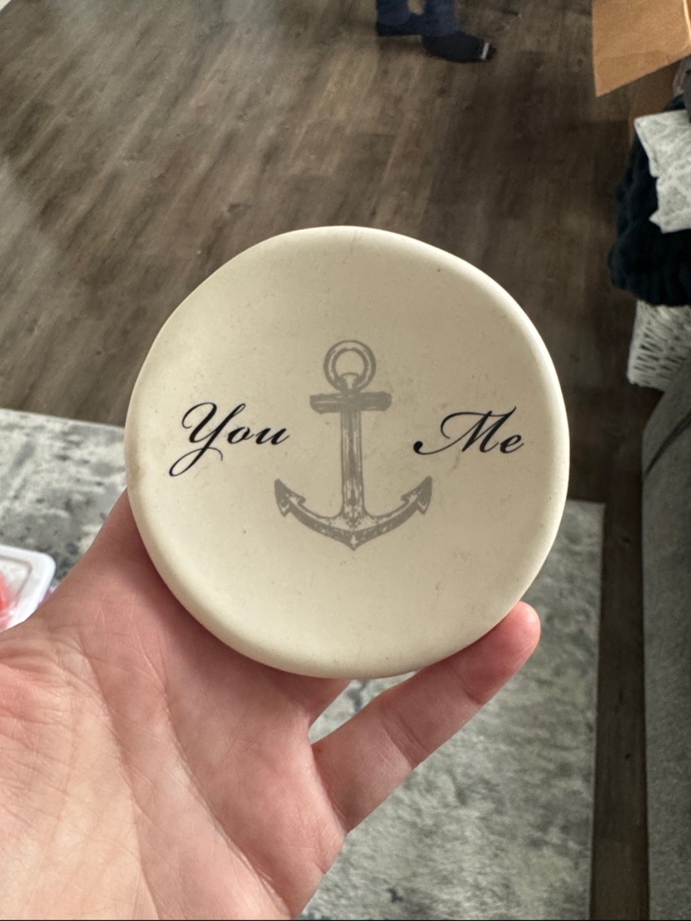 You Me Anchor Trinket Dish